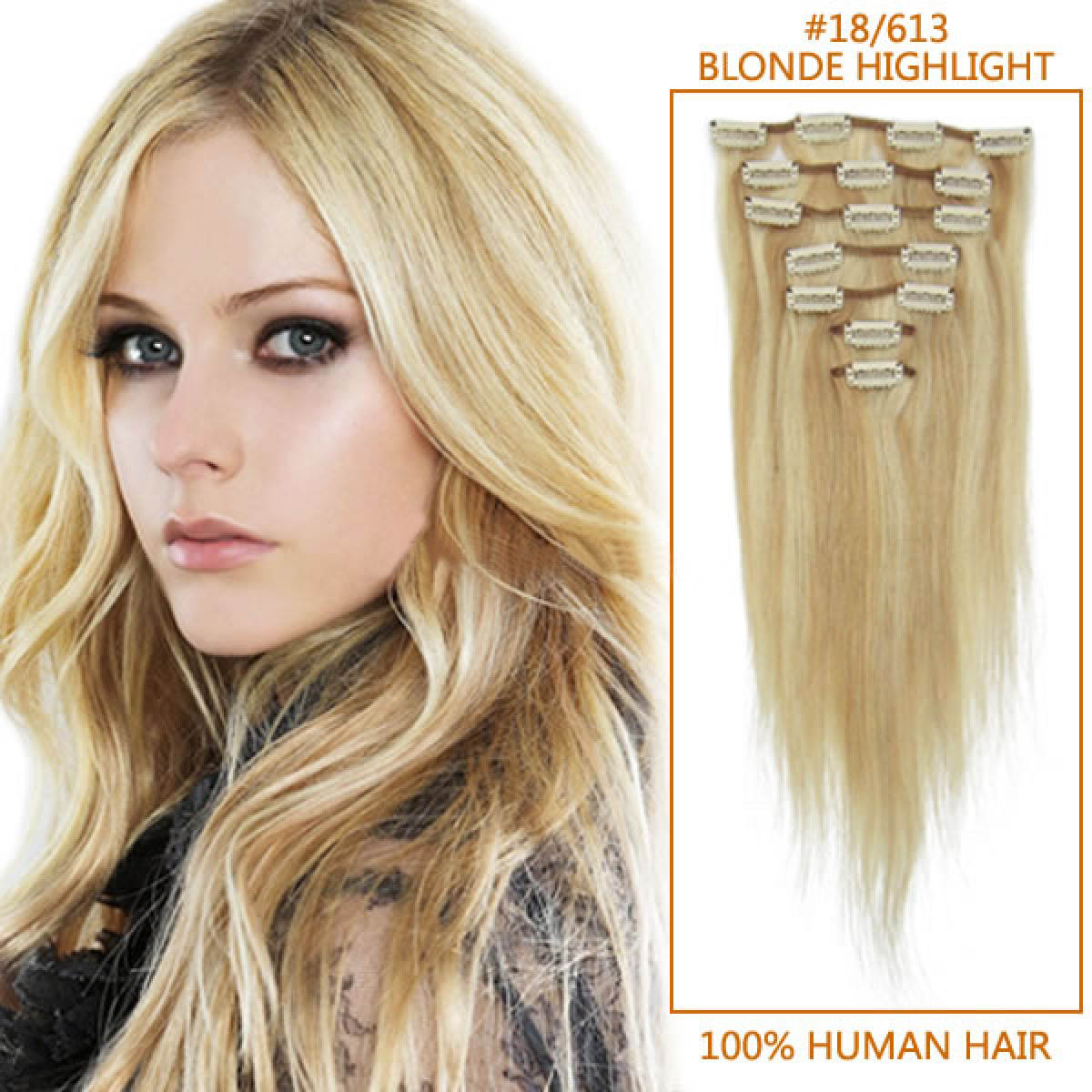 Blonde Human Hair Extensions 90