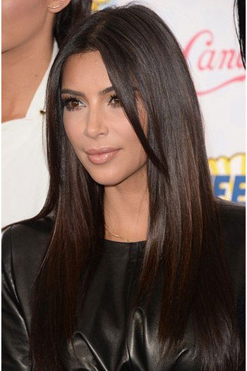 Silky Straight Indian Remy Hair Glueless Lace Front Wigs 