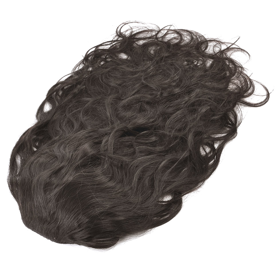 10  - 30 Inch Curly Human Hair Ponytail Drawstring Ponytail Extensions #2 Dark Brown 2