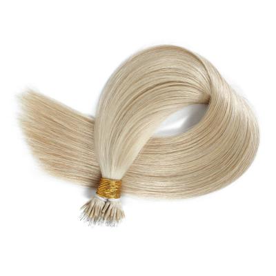 10 - 30 Inch Nano Ring Hair Extensions Real Hair Extensions 100S #613