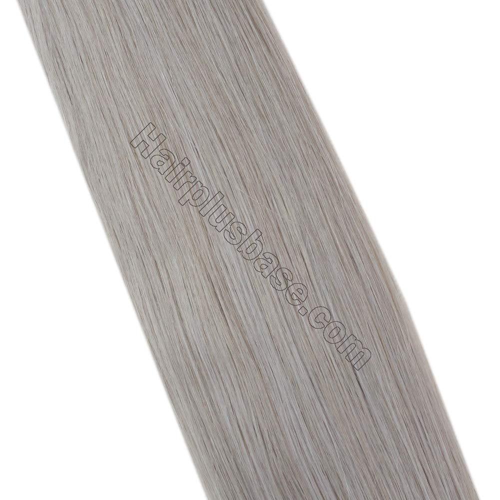 10 - 30 Inch Tape In Remy Human Hair Extensions Grey 20 Pcs 4