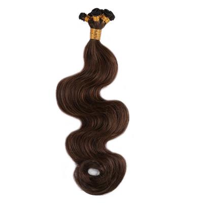 14 - 30 Inch Hand Tied Hair Extensions Body Wave Human Hair Wefts 6 Bundles/Pack