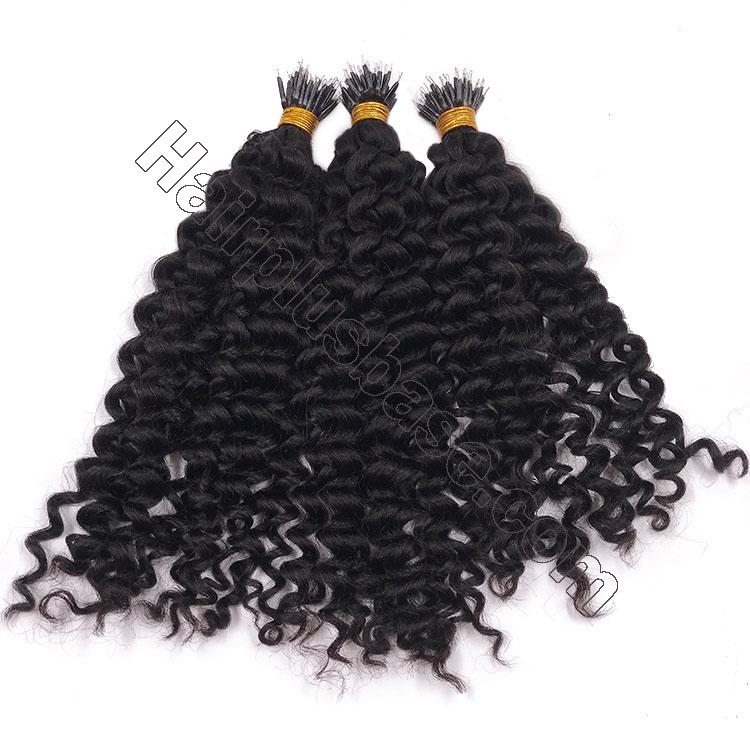 14 30 Inch Nano Ring Hair Extensions Kinky Curly 100S