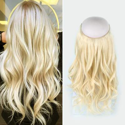 14 - 32 Inch Halo Hair Extensions #60 Body Wave/Straight