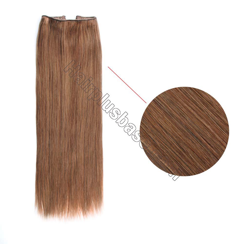 14 - 32 Inch Halo Human Hair Extensions #30 Body Wave/Straight 3