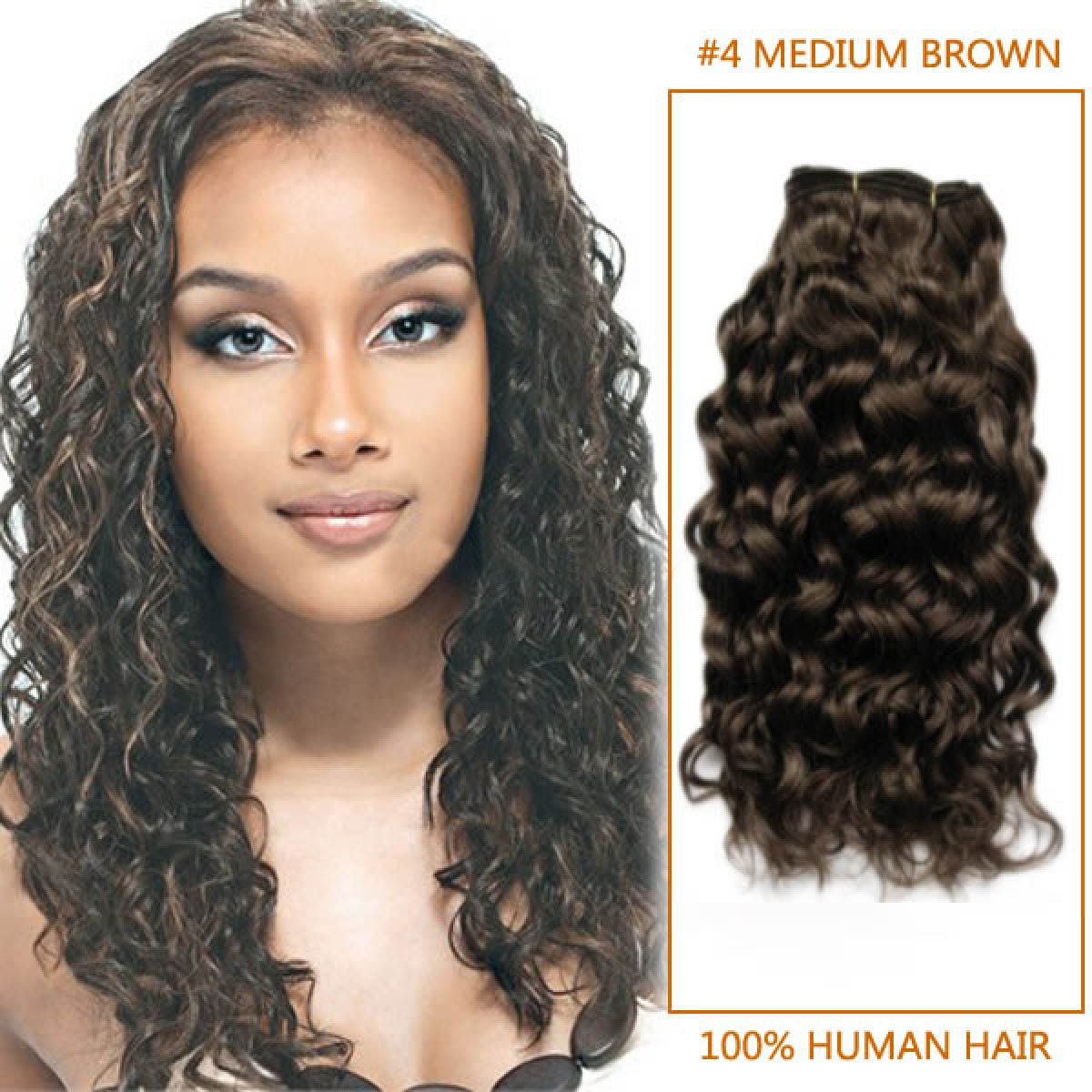 Medium Brown Curly Hair Extensions