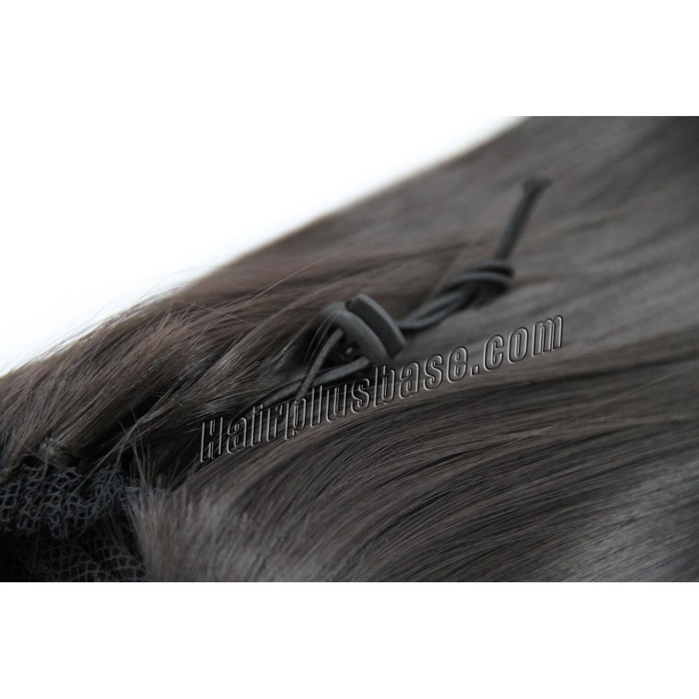 14 Inch Drawstring Human Hair Ponytail Fascinating Straight #2 Dark Brown no 2