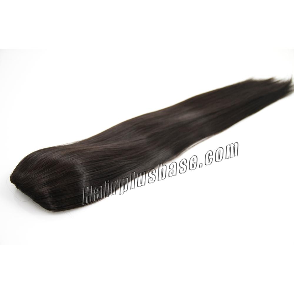 14 Inch Drawstring Human Hair Ponytail Fascinating Straight #2 Dark Brown no 3