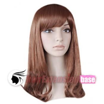 14 Inch Wavy Medium Synthetic Hair Wigs 33 Dark Auburn