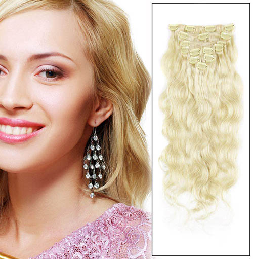 16 34 Inch Clip In Hair Extensions, Cheap Clip In Human Hair