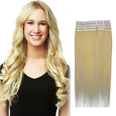 16 Inch #613 Bleach Blonde Tape In Human Hair Extensions 20pcs