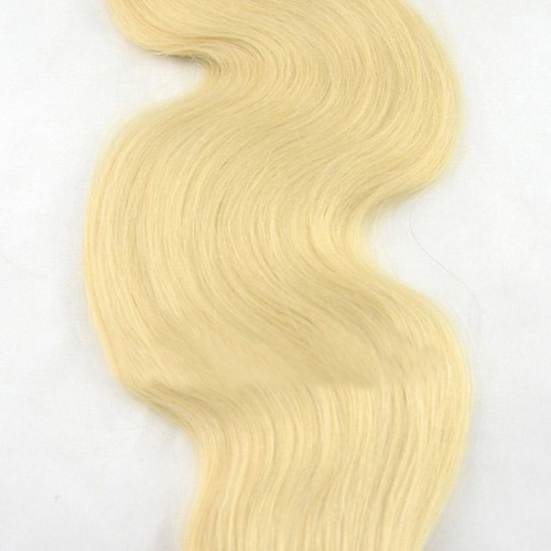 22 Inch #613 Bleach Blonde Tape In Hair Extensions Sleeky Body Wave 20 Pcs details pic 2