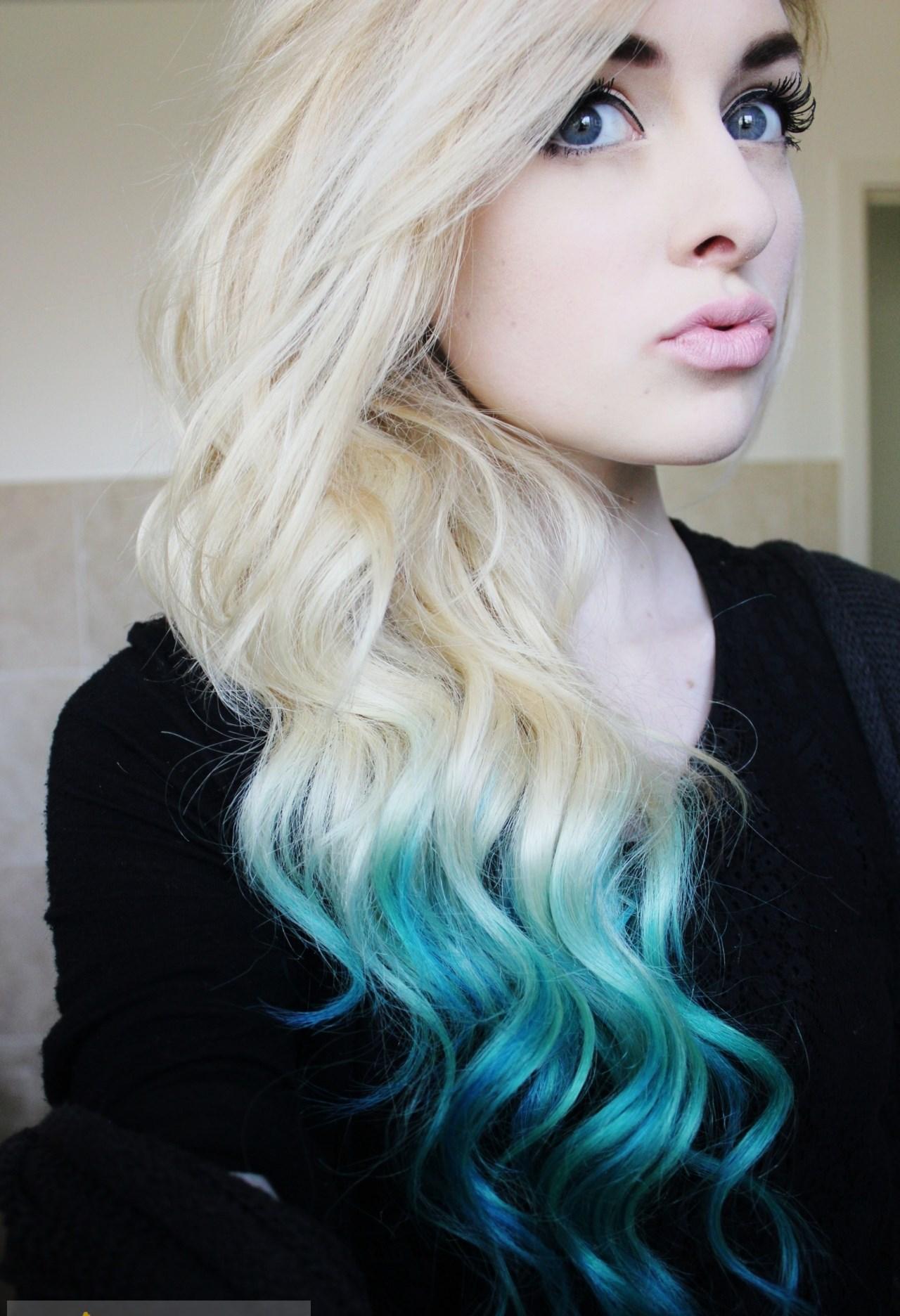 Blonde To Blue Ombre Alexandraindries Com