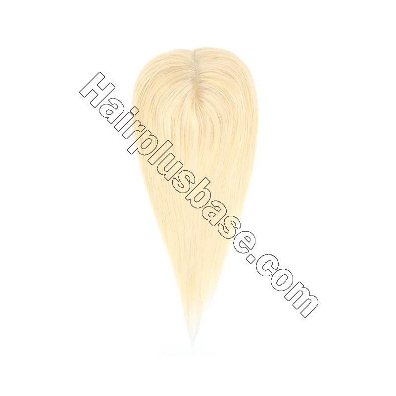 5 Inch x 5 Inch Base Crown Topper Middle Part Human Hair Toppers 3