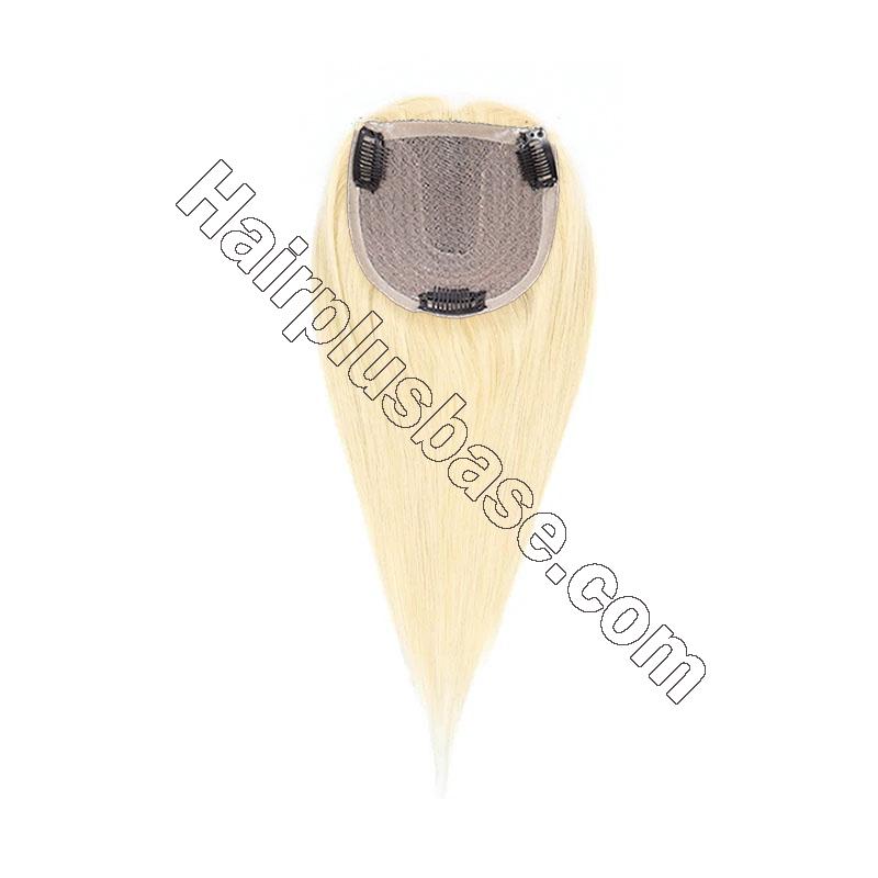 5 Inch x 5 Inch Base Crown Topper Middle Part Human Hair Toppers 2