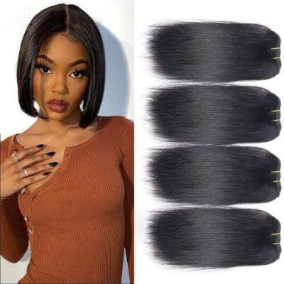 6 - 12 Inch Sew In Hair Extensions Short Sew In Weave Straight