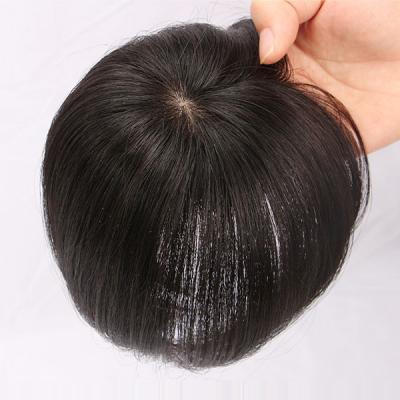 6" Human Hair Topper Clip in Top Crown Hairpieces for Thinning Hair