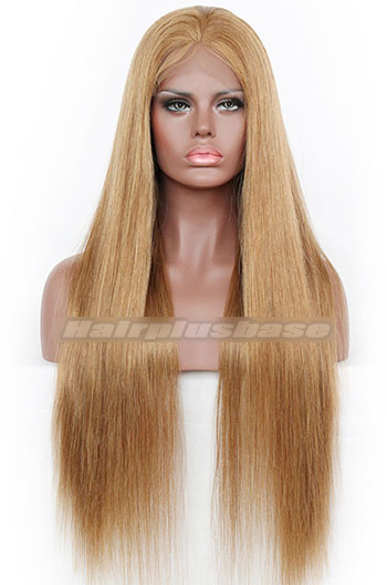 Silky Straight #8 Indian Remy Hair Full Lace Wigs{Custom Wig Production Time 30 days}