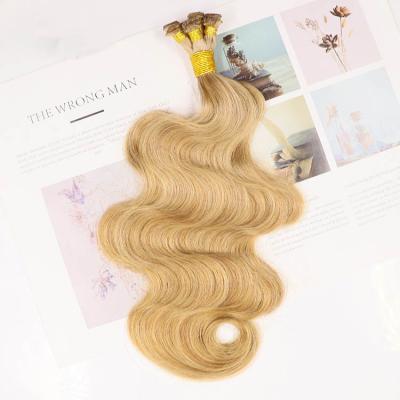Body Wave Hand Tied Hair Extensions Human Hair Wefts 6 Bundles/Pack #27