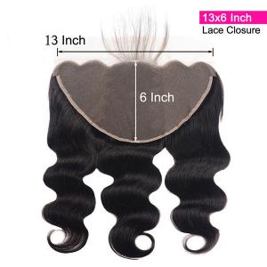 Body Wave Human Virgin Hair 13x6 Ear To Ear Lace Frontal Closure