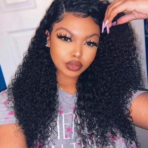 Curly 13×6 Lace Front Wigs With 6" Deep Part Space 150%-250% Density
