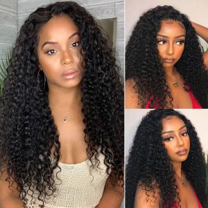 Deep Wave Human Hair Glueless 13*6 Lace Front Wigs With Baby Hair
