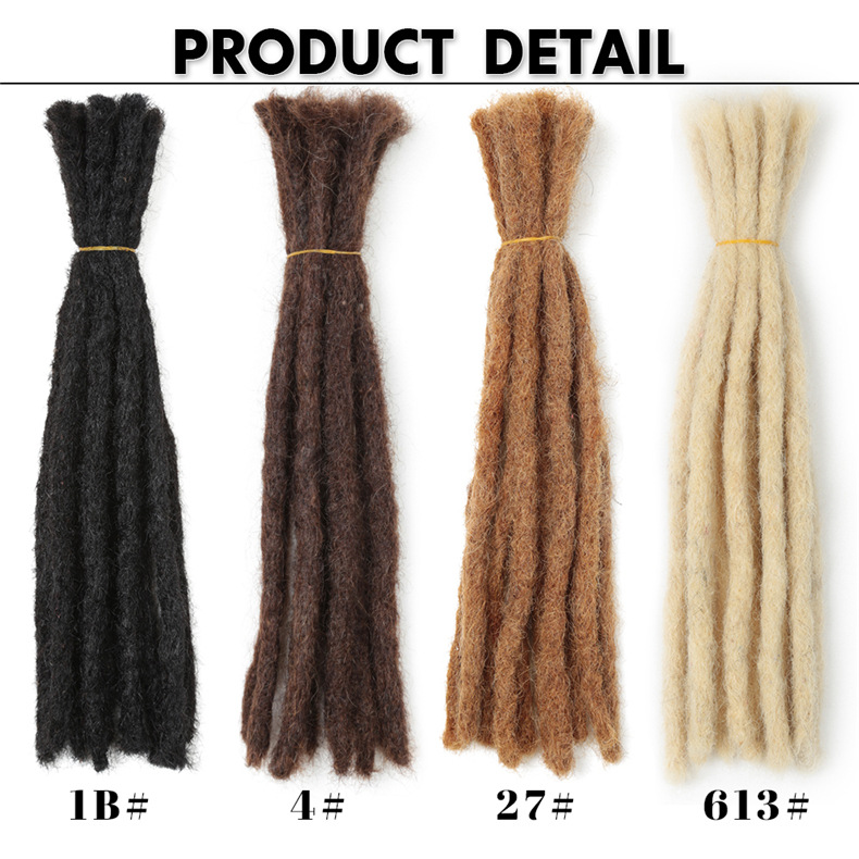 24 - 30 Inch Long Hair Dreadlocks - 100% Human Hair Loc Extensions detail 1