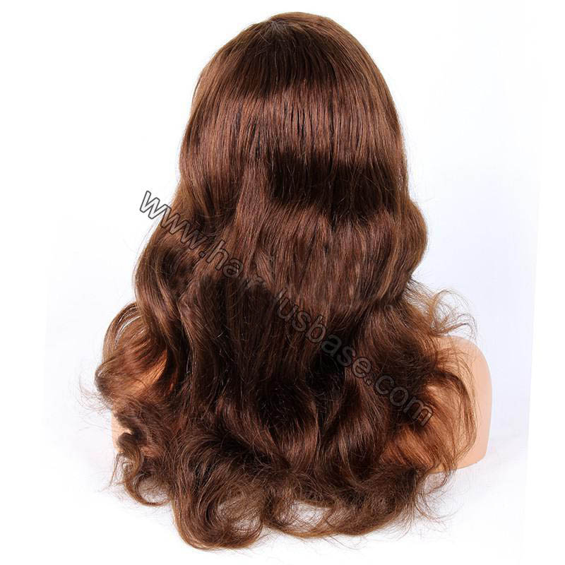 Glueless Full Lace Wigs Indian Remy Hair Body Wave Side Part 2