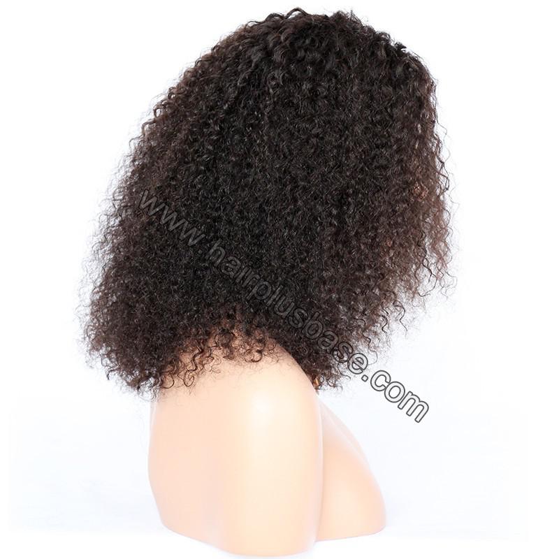 Glueless Full Lace Wigs Indian Remy Hair Tight Curly