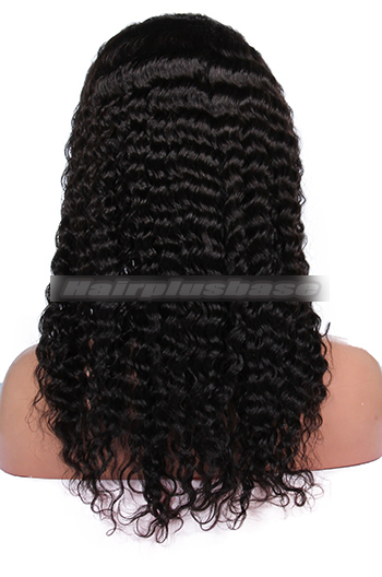 Deep Wave Indian Remy Human Hair Glueless Full Lace Wigs