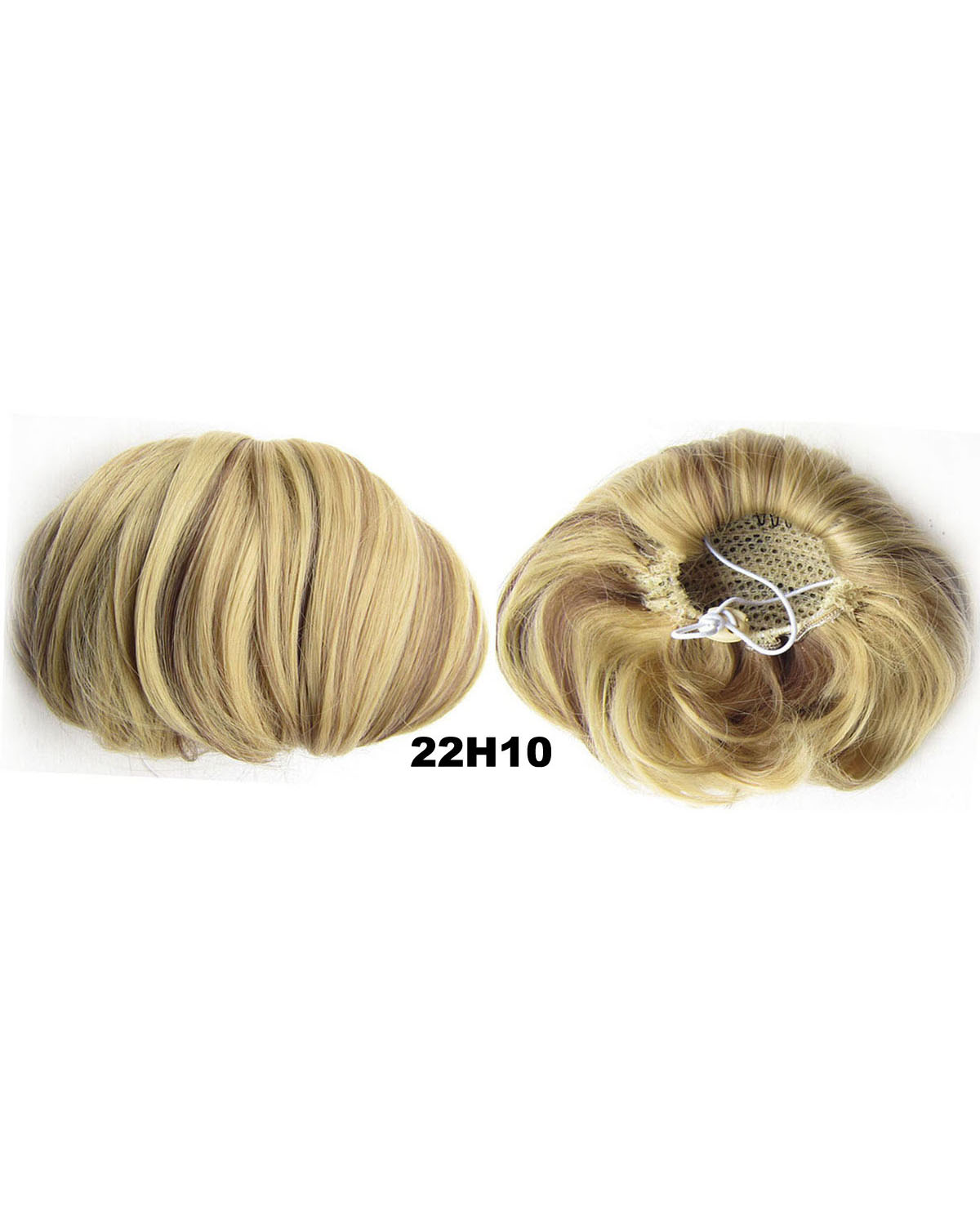 Ladies Good Quality Straight Short Hair Buns Drawstring Synthetic Hair Extension Bride Scrunchies 22H10