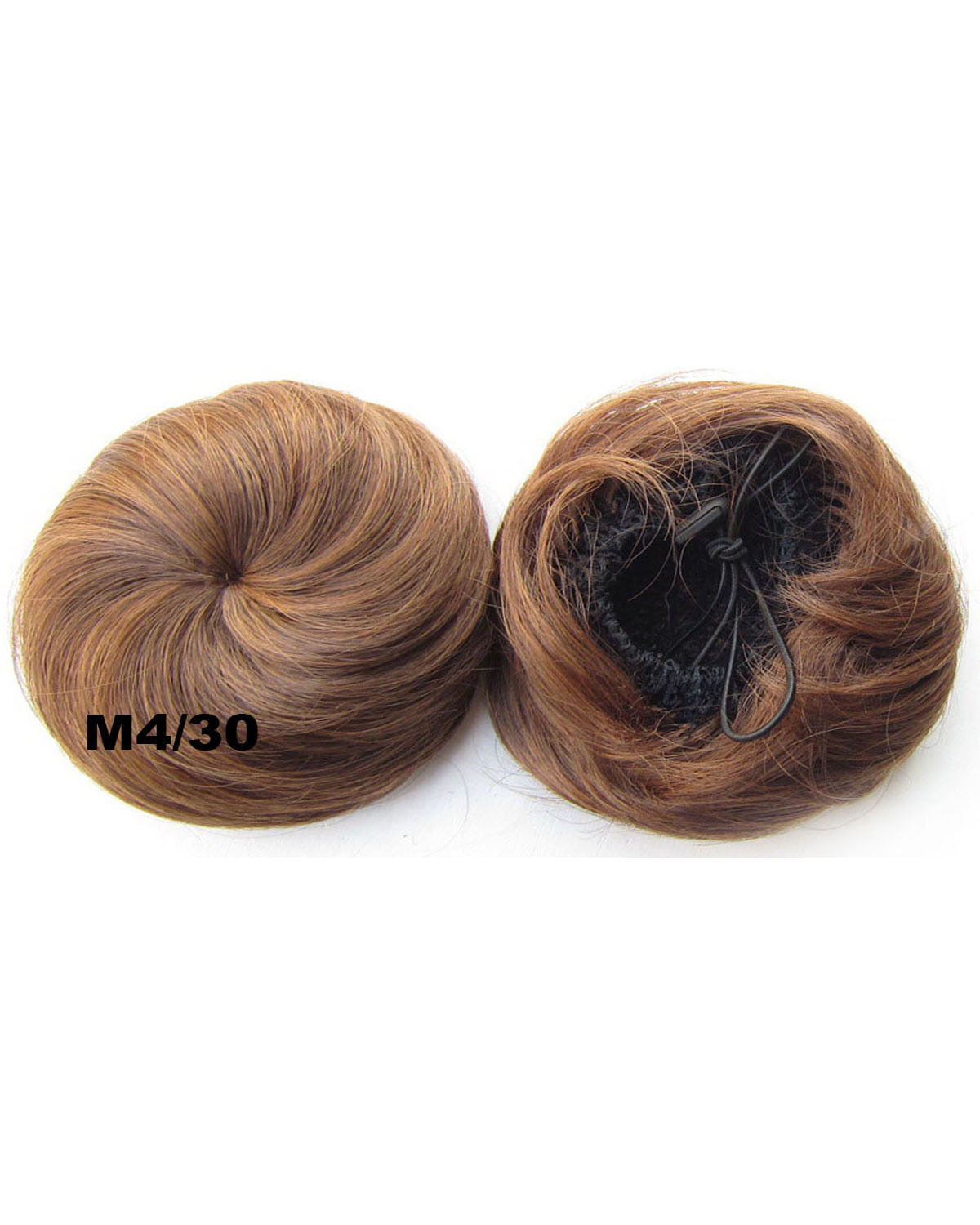 Ladies High-class Straight Short Hair Buns Drawstring Synthetic Hair Extension Bride Scrunchies M4/30