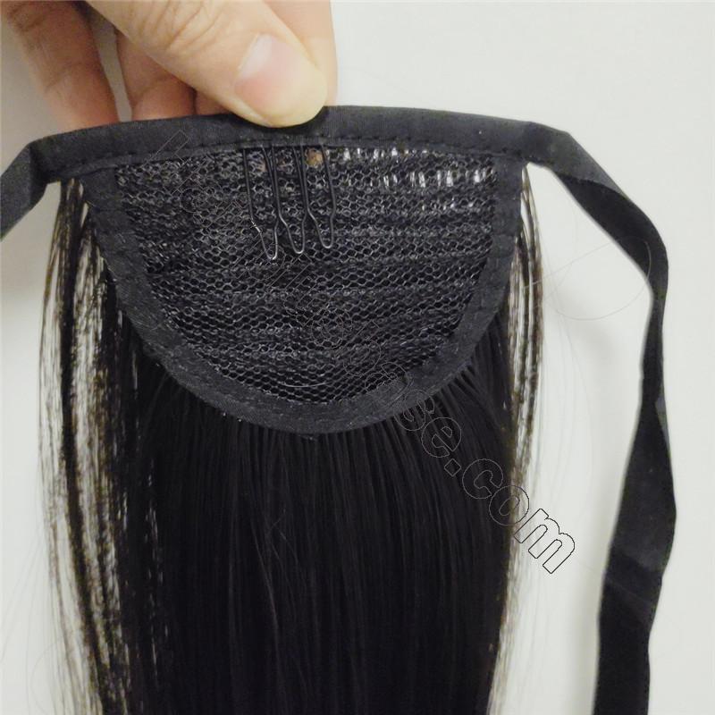 Little Girl Lace/Ribbon Ponytail Extension Human Hair 3