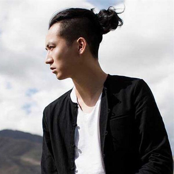 Hipster Man Bun Wig : : Speelgoed & spellen