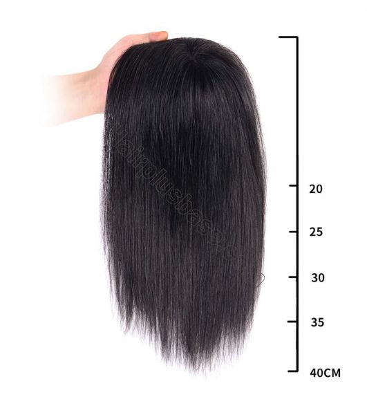 Straight Human Hair Crown Toppers for Women with Thinning  display picture 2