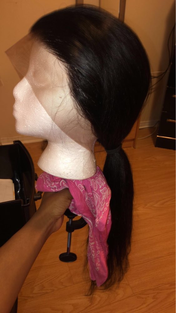 Straight Human Hair Weave Hairstyles With 13x6 Lace Frontal Closure
