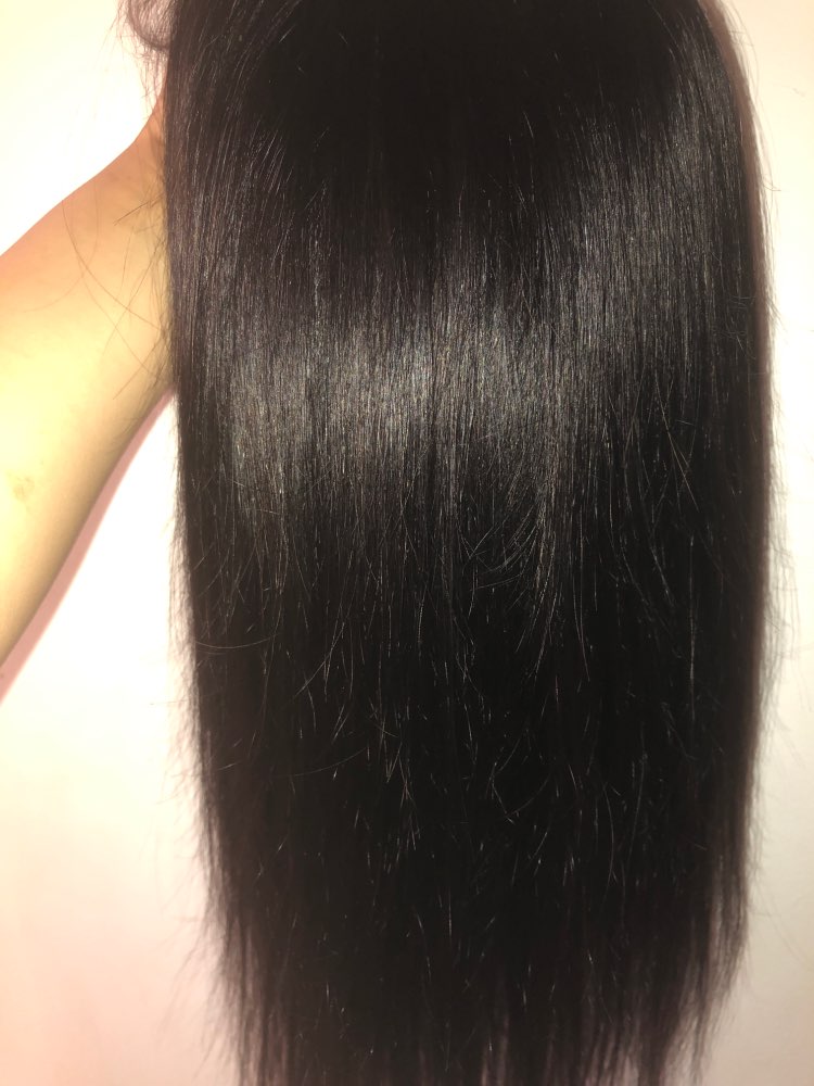 Human Hair Straight Lace Front Wigs 150%-200% Density With Baby Hair