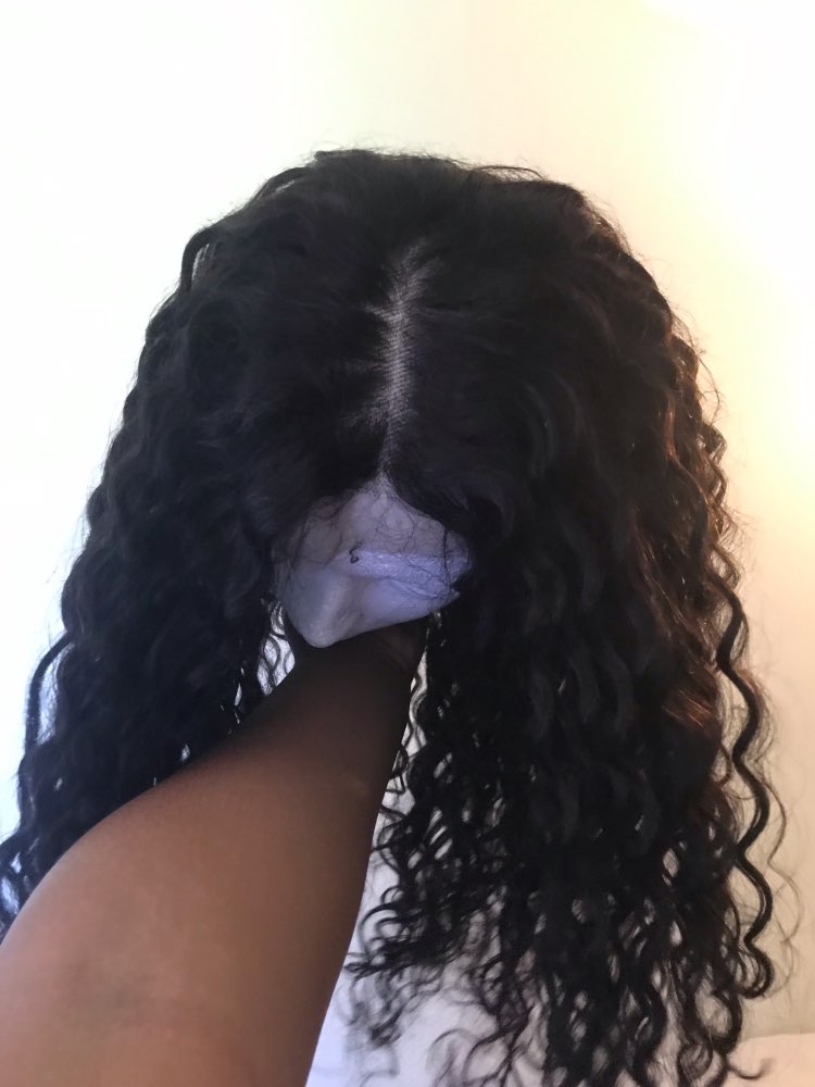  Deep Wave 4*4 Lace Wigs 180% Density Full And Thick