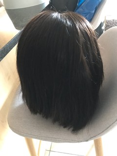 Middle Part Straight Bob Lace Frontal Wig 150-200% Density Natural Black Hair For Women