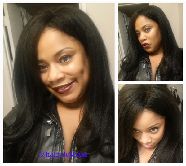 Kinky Straight Virgin Human Hair Glueless Lace Front Wigs