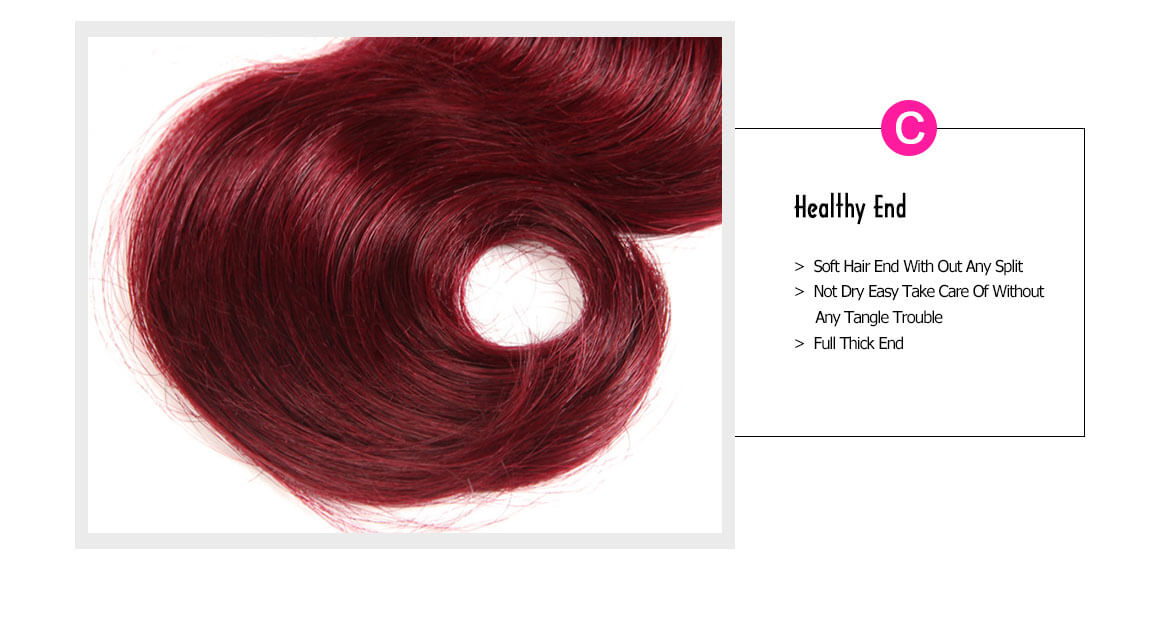 burgundy hair bundles