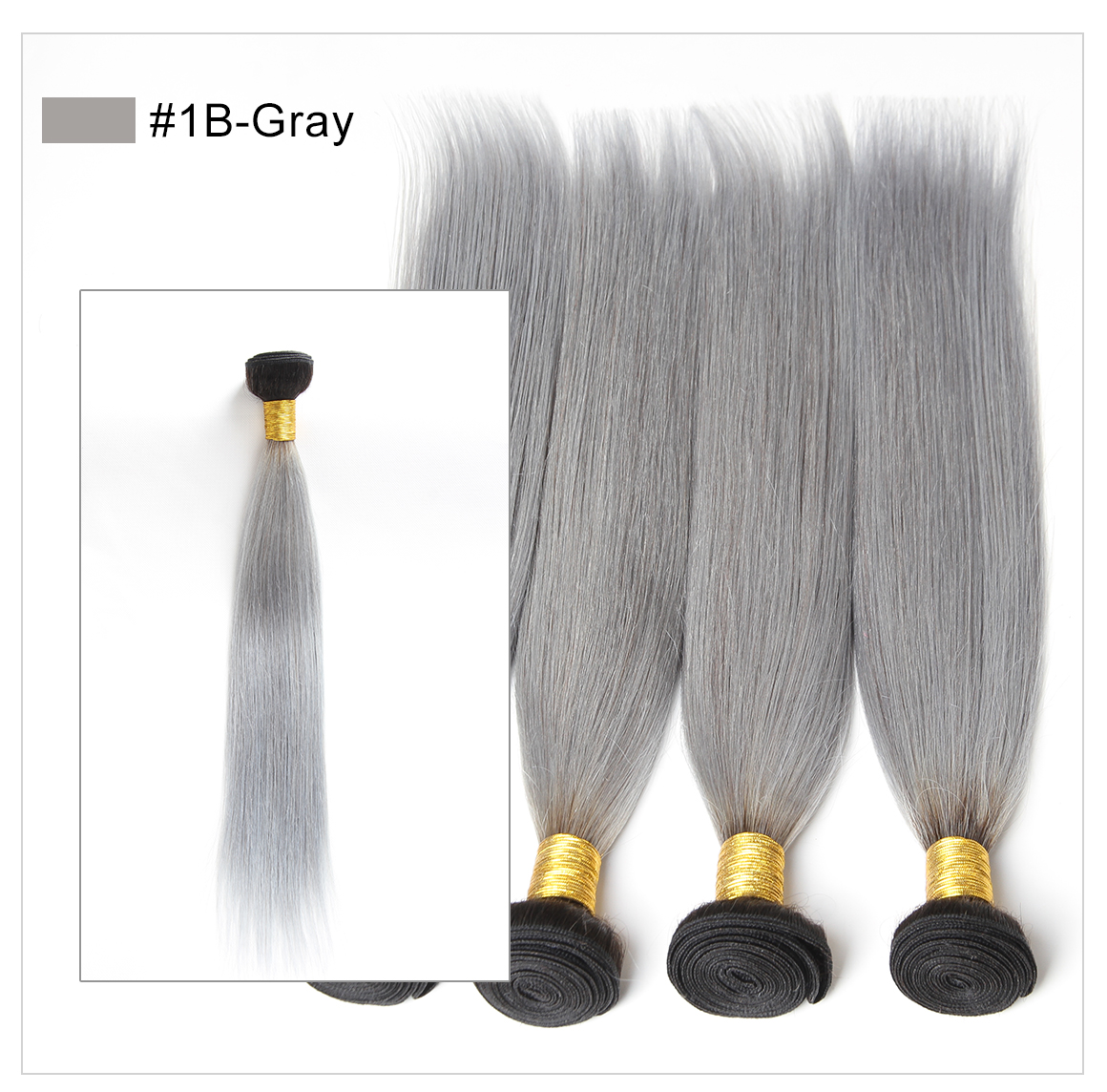 grey hair weave