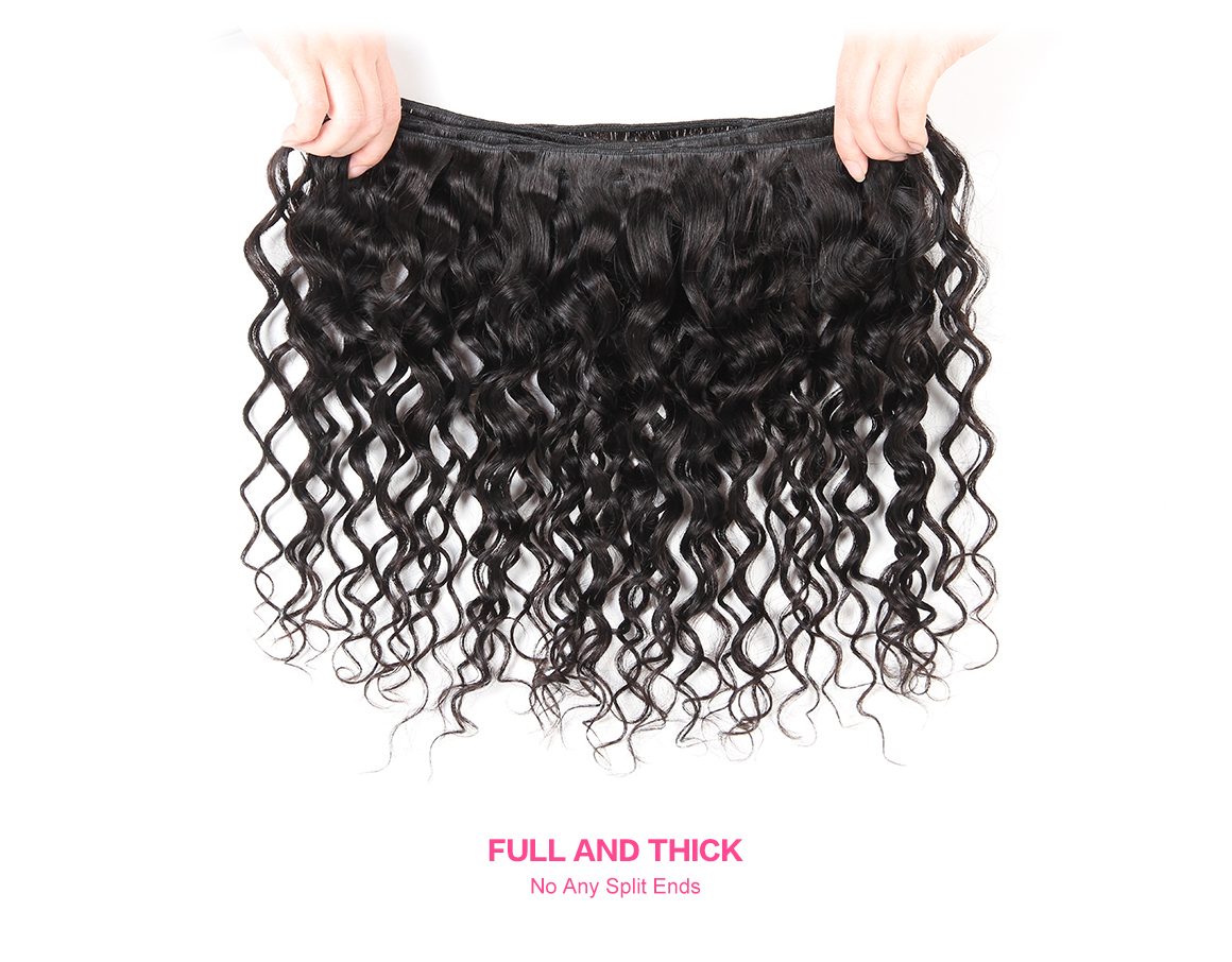 human hair bundles with closure