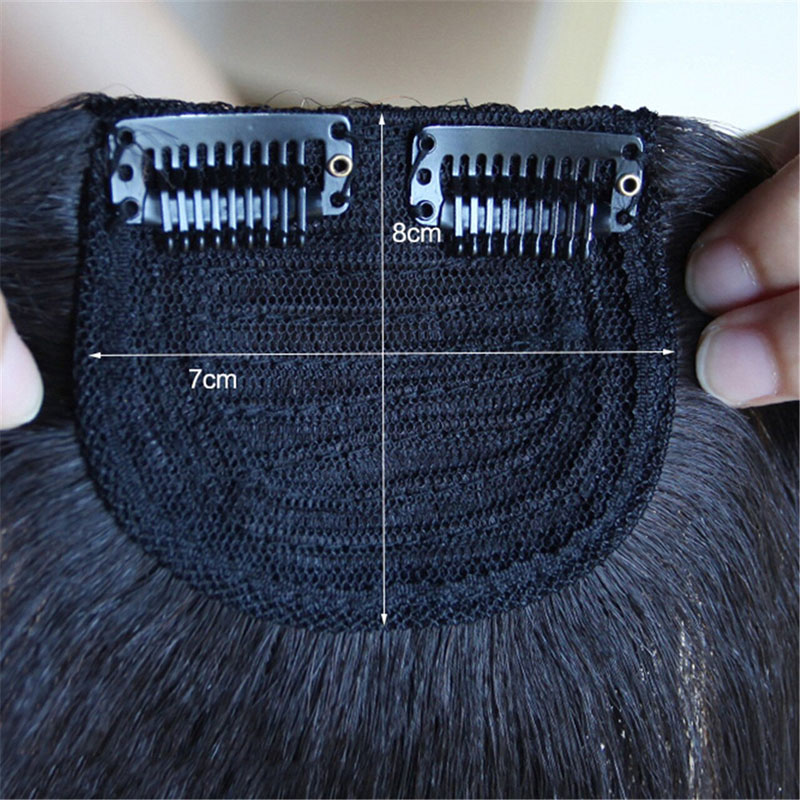 Men Slicked Back Hairpiece Invisible Human Hair Mat For Increasing Hair