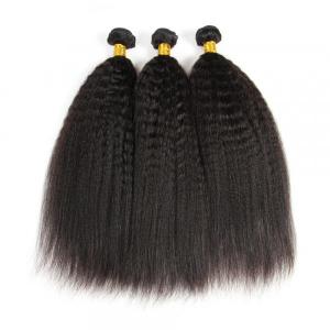 New Arrival Yaki Straight Hair 3 Bundles Kinky Straight Human Hair For Sale