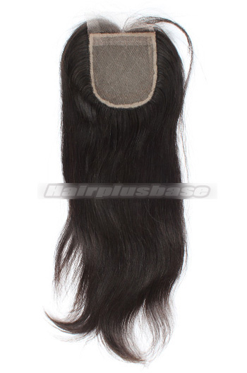 Silky Straight Peruvian Virgin Hair Silk Base Closure 4*4 Inches