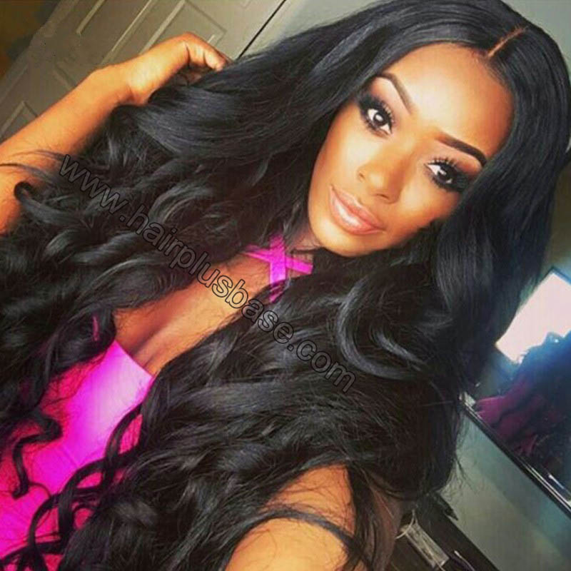 Pre Plucked Wavy 360 Lace Wigs 180% Density, Indian Remy Hair