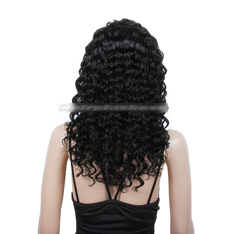 Rihanna Fashion Hairstyle Long Curly Brazilian Virgin Hair Full Lace Wigs 