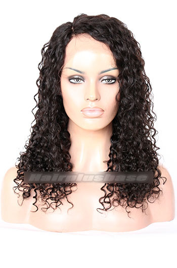  Lovely Curly Style Indian Remy Hair Side Part Glueless Lace Part Wigs 150% Density{Custom Wig Production Time 10-15 working days}