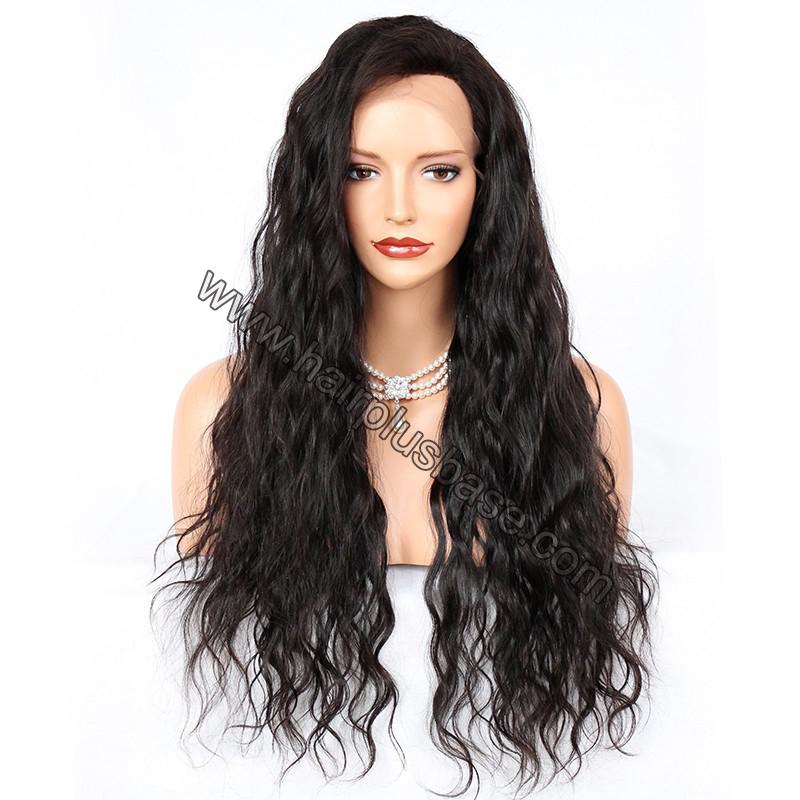 Silk Top 4*4 Full Lace Wigs Indian Human Hair Loose Wave 1